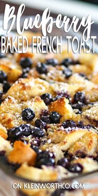 Blueberry Baked French Toast