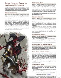 Blood Hunter: Order of the Blood Extremists | A subclass more inlined with the manipulation of blood to create armaments : UnearthedArcana