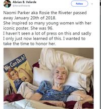 Naomi Parker was Rosie the Riveter