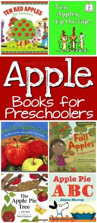 12 fun books about apples that are perfect for a preschool apple theme!
