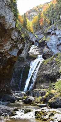 Waterfall in the Ordesa Valley, 'Grand Canyon of Europe', 'Valley of the Waterfalls'. Situated in the Ordesa y Monte Perdido National Park of Spain