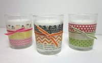 Fun with Washi Tape - Washi Votives
