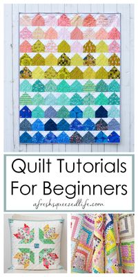 Learn to quilt with a free and simple tutorial for beginners. These step by step projects will help you create a beautiful piece for the home. You will find a ton of inspiration and ideas for starting your DIY quilting journey!