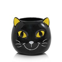 larger View of Halloween Friends Collection Kookie Kitty Jar Candle Holder Image1