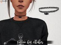 Elliesimple - Tattoo Bat Choker
