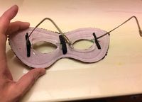 Sew Modern Sew Historical: Masquerade mask hack for people who wear glasses (with pictures)