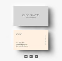Modern Business card template by Emily's ART Boutique on @creativemarket