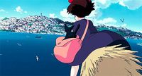 A view from above. 40 Of The Most Oddly Satisfying Studio Ghibli Gifs