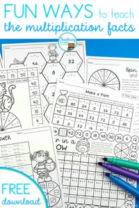 Help your kids remember the multiplication tables with this massive set of multiplication games and activities. Head on over to the FREE resource library to grab a pack of two times tables games.