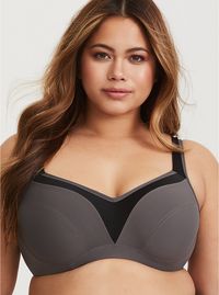 Charcoal Underwire Sports Bra,