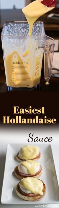 Delicious! In Vitamix, start on low and increase speed to 8, run for 30 seconds. Slowly start streaming hot butter into egg mixture through lid opening. Run another 30 seconds. Increase speed to 10 and blend for 3-5 seconds.