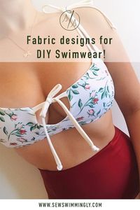 Fun, trendy fabric designs for DIY swimwear! Shop printed swimwear fabric for handmade bikinis and activewear. #spoonflowerapparel #diyfashion #diyswimwear #diybikini #spoonflowerdesigner