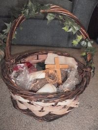 Real meaning of Easter in a basket. what each item represents from when Jesus died on the cross for our sins.