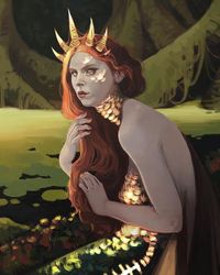 Ksenia Palchikova on Instagram: “Well, hello again, world! A while ago I started #mermay challenge but needed to finish the previous one. So I’m lagging behind a bit. No…”