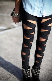 Bandage leggings #fashion