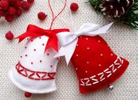 Navidad campana ornamento fieltro Navidad por CuteGiftsAndCrafts