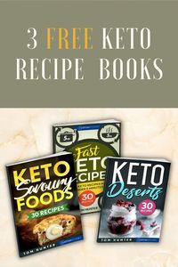 Starting your health journey but not sure how or where to start? Check out these three FREE Keto Recipe Cookbooks to get yourself on the right path to a healthier you with a Ketogenic Lifestyle. Want quick and easy? Desserts? Or a meal plan to get you on the right track? Get your FREE recipe books now and enjoy the healthy lifestyle you've been wanting.