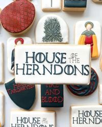 #gameofthrones inspired custom cookies. #houseofthedragon