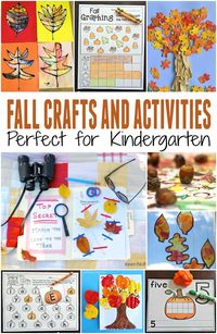 Tons of fun fall crafts and activities for kids! Printables, fall art projects, and more to add to your classroom lesson plans or try at home!