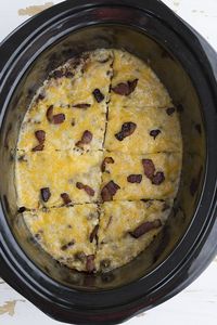 Crockpot Bacon Cheeseburger Casserole