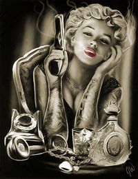 Marilyn Monroe by John Wallace, via Behance | This image first pinned to Marilyn Monroe Art board, here: http://pinterest.com/fairbanksgrafix/marilyn-monroe-art/ || #Art #MarilynMonroe