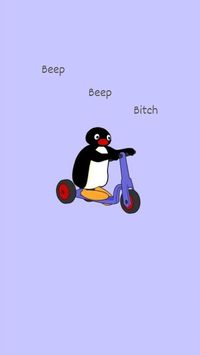 #wallpaper #pingu #beepbeep #purple