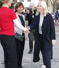 Crown Princess Mette-Marit visited Fellesverket in Sandvika