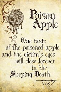 printable spell book pages- this one for our Poison Apple martinis
