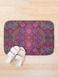 "Colored illusions Oriental Traditional Moroccan Style" Bath Mat for Sale by Arteresting | Redbubble