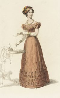 Fashion Plate, ‘Evening Dress’ for ‘The Repository of Arts’ | LACMA Collections