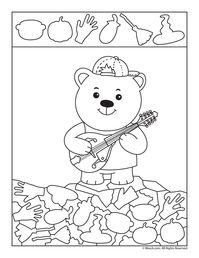 Teddy Bear I Spy Hidden Picture Page
