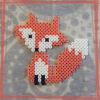 Petit renard en perles ...