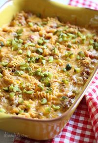 Kid-friendly and delicious! If you're a cheeseburger lover, and the thought of ground beef, tomatoes, pickles and cheese tickles your fancy, then this truly American, comforting Cheeseburger Casserole is for you!