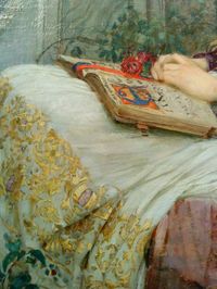 St Cecilia (detail), John William Waterhouse. English Pre-Raphaelite Painter (1849 - 1917)