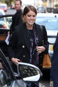 Princess Eugenie looks delighted as she leaves Claridges Hotel in Mayfair | Daily Mail Online