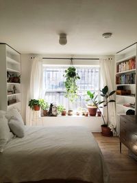 Greet the day with sunshine and the smell of nature indoors! Add indoor succulents along your bedroom window to create a calming and pleasant atmosphere!
