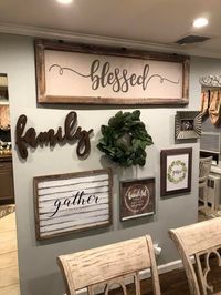 Love this wall arrangement!