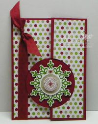 Merry Monday 72 with Stampin' Up! Circle Thinlits Die & Festive Flurry by Debbie Henderson, Debbie's Designs