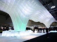 Ice Berg-Mimicking Installations - The Mido Fair Stand is an Artful and Dynamic Architectural Piece #architecture #design #interiordesign