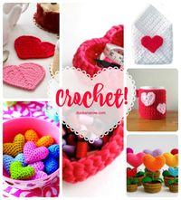 Hearts mean love all year round! Here are 12 crochet heart-shaped crafts that you will love! #love #heart #Valentine #crochet #crafts #ValentinesDay