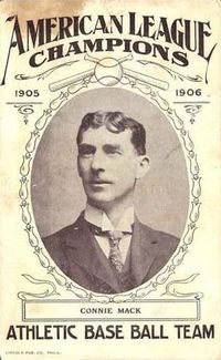 1905-06 Lincoln Publishing Am. League Champs #12 Connie Mack Front