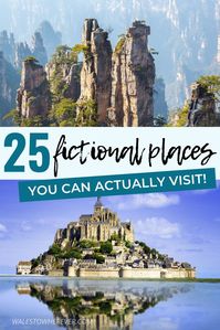 Have you ever watched a film or TV show and thought "Damn, I wish that place were real!"? Here is a list of 25 fictional places around the world that you can actually visit. Including scenes from Game of Thrones, Jurassic Park, Avatar, Frozen, Harry Potter and so many more! #Travel #TravelTips #Wanderlust #FictionalPlaces #HarryPotterTravel #GameofThronesLocations #FilmingLocations
