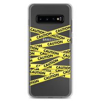 Excited to share this item from my #etsy shop: Caution Tape Trendy Clear Phone Cover For iPhone 6 6S 7 8 Plus X 10 XR XS Max Galaxy S7 S8 S9 Case With Aesthetic Tumblr Design