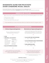 Wondering if YOU have #PCOS? We’ve created a free guide so you know once and for all! You can download, print, and take to your Ob/Gyn to ensure that YOU receive an accurate diagnosis!