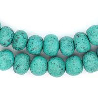 Amazonite Moroccan Pottery Beads (Round - 12mm)