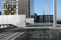 Signalétique temporaire pendant les travaux de rénovation 2012-2013, BnF François-Mitterrand, Paris 13