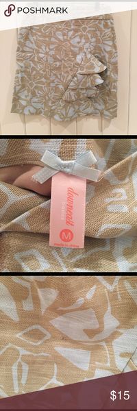 Spotted while shopping on Poshmark: Blue and khaki linen skirt! #poshmark #fashion #shopping #style #Downeast Basics #Dresses & Skirts