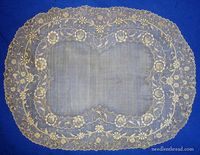 Hand embroidered piña cloth from the Philippines - gorgeous, intricate embroidery on fabric made from pineapple fibers. For more information, including videos and further reading, click through to Needle 'n Thread!