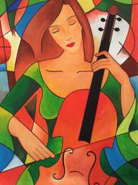 Een Sjapoo van Ekaterina More, Matchen mit Cello, te bezichtigen bij PISANO53 te Eindhoven.700x600.