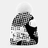 Pattern Abstrait Formes Noir/Blanc Bonnet